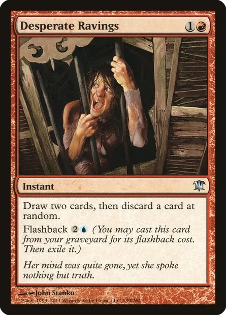 Desperate Ravings, Magic card ISD 139 — Innistrad set