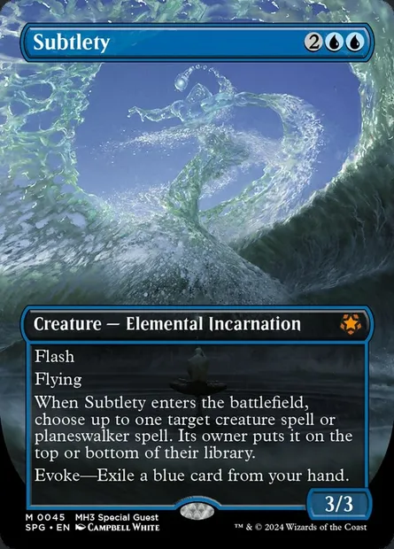 Subtlety, Magic card SPG 45 — Special Guests set