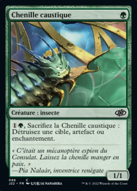 Chenille caustique, carte Magic J22 86 — extension Jumpstart 2022