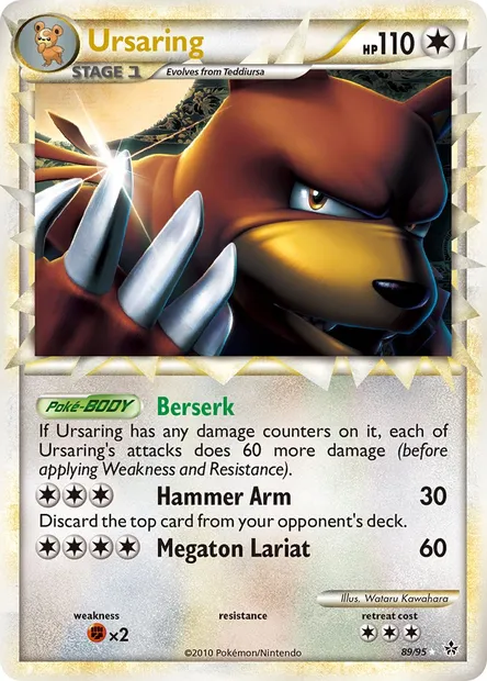 Ursaring, Pokémon card UL 89 — Unleashed set