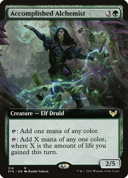 Accomplished Alchemist, Magic card STX 314 — Strixhaven: School of Mages set