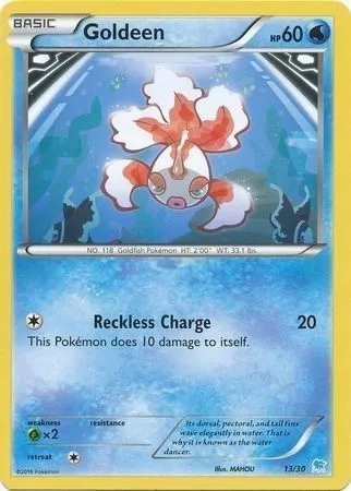 Goldeen, Pokémon card TK9S 013 — XY Trainer Kit: Pikachu Libre & Suicune (Suicune) set