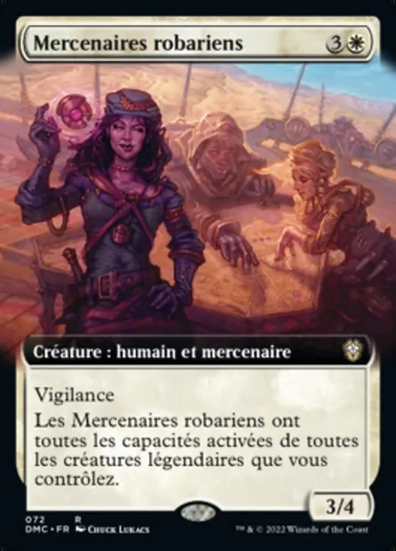 Mercenaires robariens, carte Magic DMC 72 — extension Dominaria United Commander