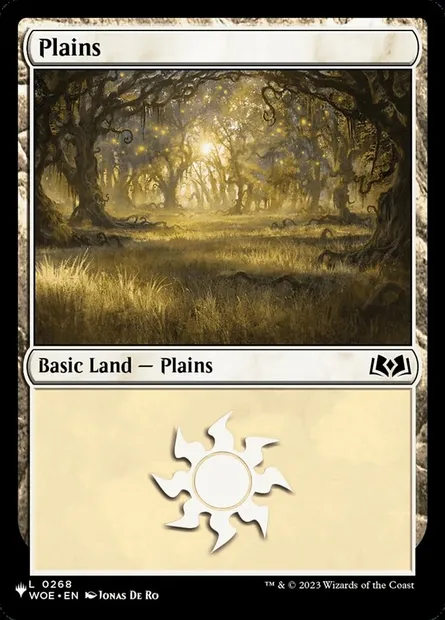 Plains, Magic card PLST WOE-268 — The List set