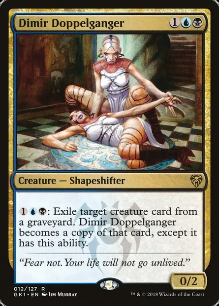 Dimir Doppelganger, Magic card GK1 12 — GRN Guild Kit set