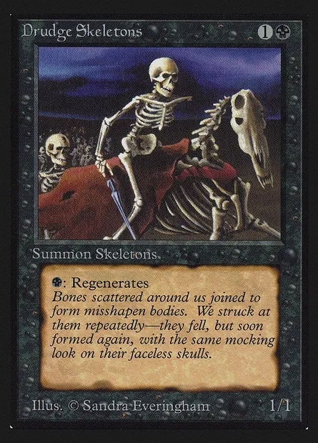 Squelettes serviles, carte Magic CED 107 — extension Collectors' Edition