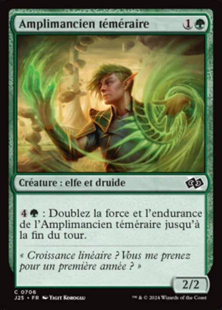 Amplimancien téméraire, carte Magic J25 706 — extension Foundations Jumpstart