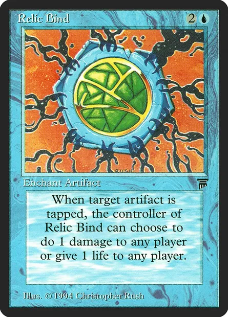 Relic Bind, Magic card LEG 71 — Legends set