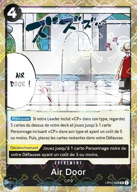 Air Door, carte One Piece OP03-094 — extension PILLARS OF STRENGTH