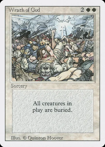 Colère de Dieu, carte Magic 3ED 46 — extension Revised Edition