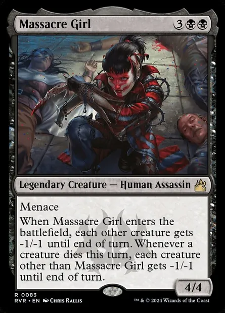 Massacre Girl, Magic card RVR 83 — Ravnica Remastered set
