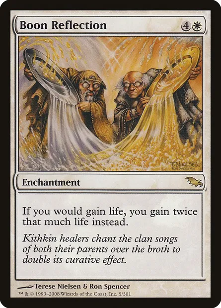 Boon Reflection, Magic card SHM 5 — Shadowmoor set