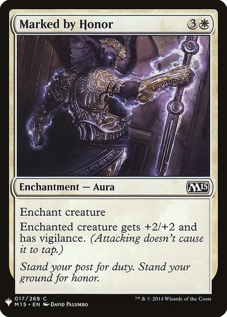 Marked by Honor, Magic card PLST M15-17 — The List set