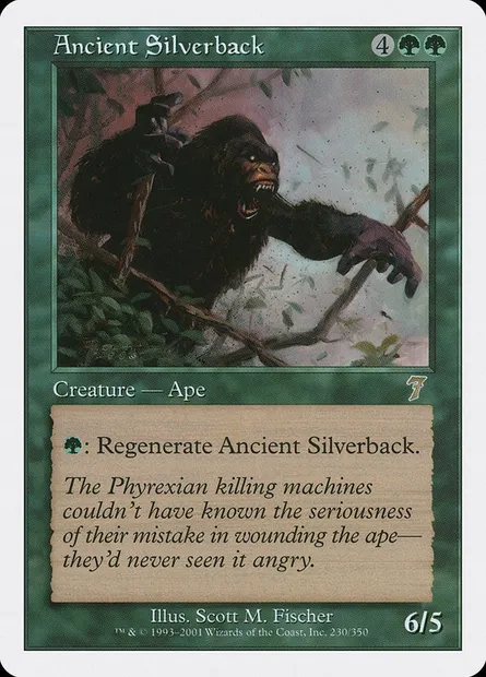 Ancient Silverback, Magic card 7ED 230 — Seventh Edition set