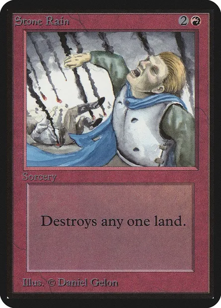 Stone Rain, Magic card LEA 177 — Limited Edition Alpha set