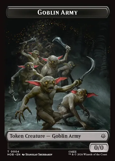 Goblin Army, Magic card THOB 4 — The Hobbit Tokens set