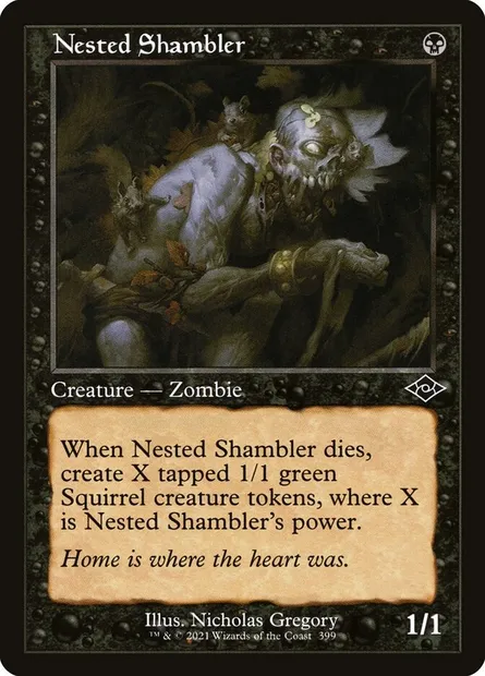 Nested Shambler, Magic card MH2 399 — Modern Horizons 2 set