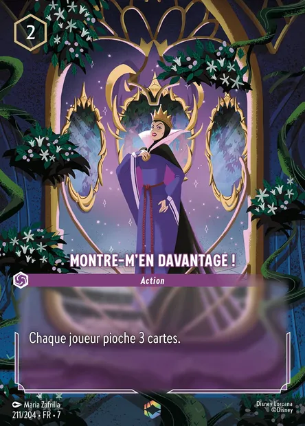 Montre-m'en davantage !, carte Disney Lorcana CH7-211 — extension L'île d'Archazia