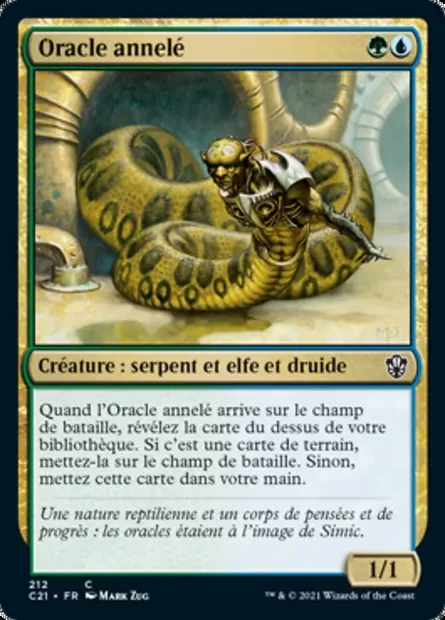 Oracle annelé, carte Magic C21 212 — extension Commander 2021