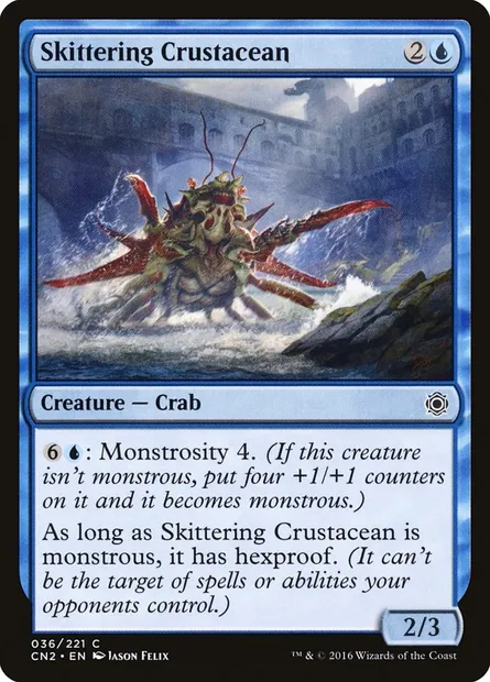 Skittering Crustacean, carte Magic CN2 36 — extension Conspiracy: Take the Crown