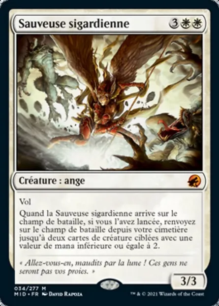 Sauveuse sigardienne, carte Magic MID 34 — extension Innistrad : chasse de minuit