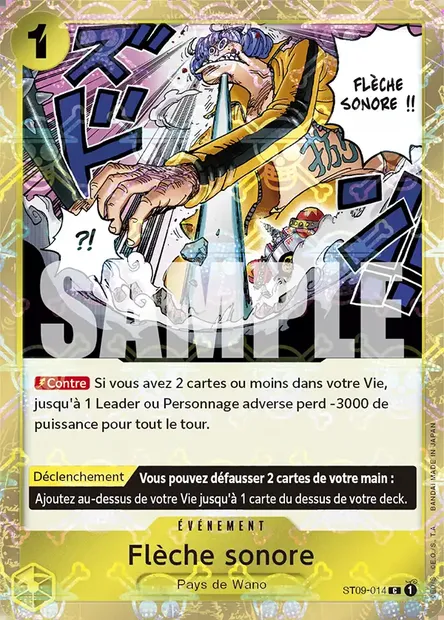 Flèche sonore, carte One Piece ST09-014 — extension Yamato
