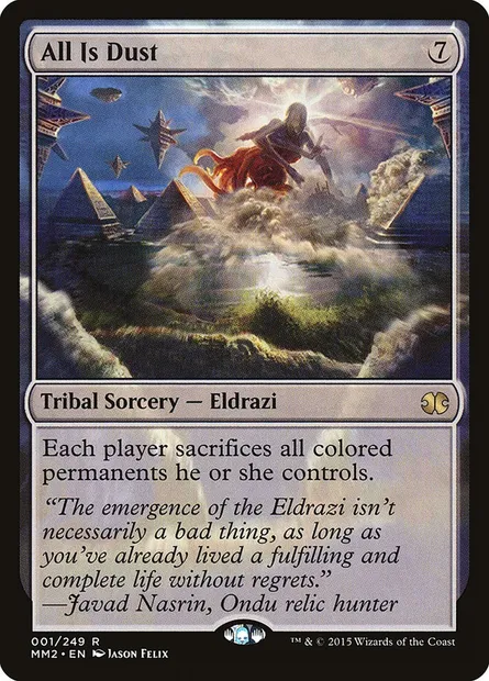 All Is Dust, Magic card MM2 1 — Modern Masters 2015 set