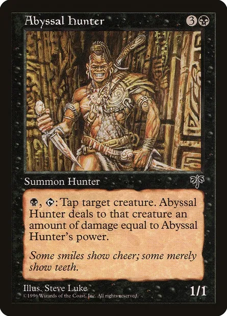 Abyssal Hunter, Magic card MIR 103 — Mirage set