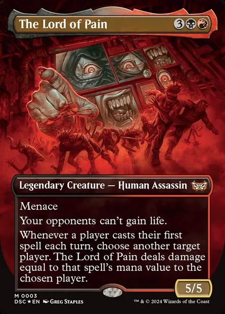 The Lord of Pain, Magic card DSC 3 — Duskmourn: House of Horror Commander set