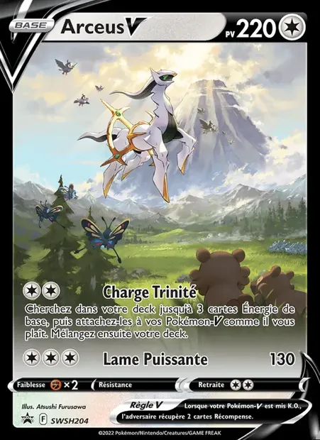 Arceus V, carte Pokémon SWSH 204 — extension Promo SWSH