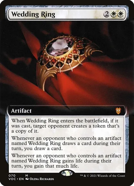 Wedding Ring, Magic card VOC 70 — Crimson Vow Commander set