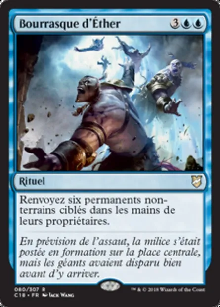 Bourrasque d'Éther, carte Magic C18 80 — extension Commander 2018