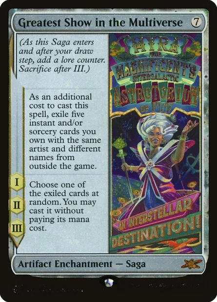 Greatest Show in the Multiverse, carte Magic UNF 475 — extension Unfinity