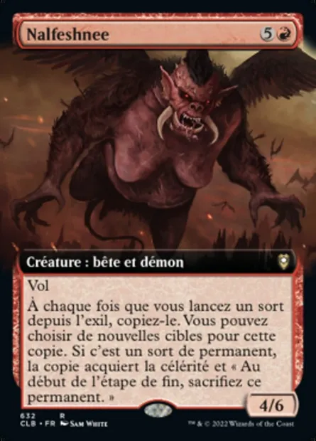 Nalfeshnee, carte Magic CLB 632 — extension Commander Légendes : la bataille de la Porte de Baldur