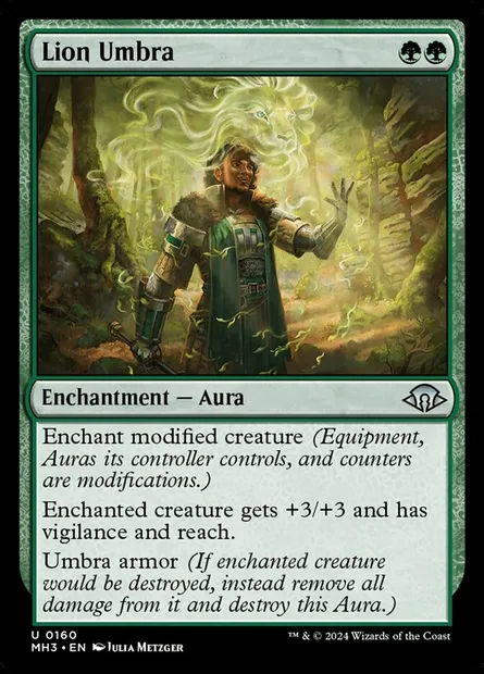 Lion Umbra, Magic card MH3 160 — Modern Horizons 3 set