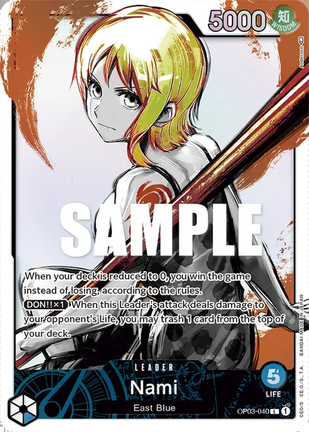 Nami, carte One Piece OP03-040 — extension PILLARS OF STRENGTH