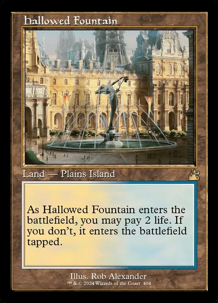 Hallowed Fountain, Magic card RVR 404 — Ravnica Remastered set
