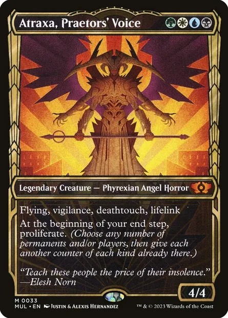 Atraxa, Praetors' Voice, Magic card MUL 33 — Multiverse Legends set