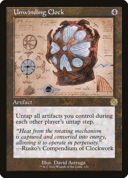 Unwinding Clock, Magic card BRR 124 — The Brothers' War Retro Artifacts set