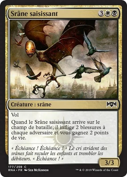 Srâne saisissant, carte Magic RNA 177 — extension L'allégeance de Ravnica