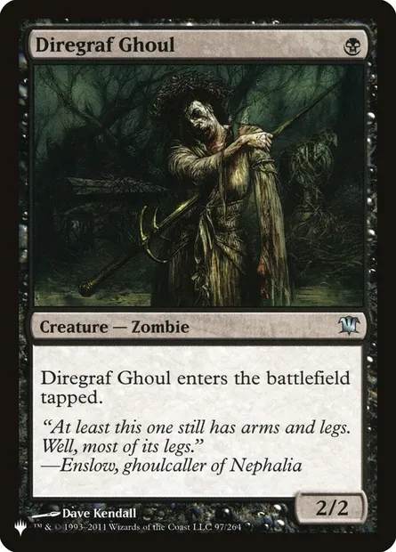 Diregraf Ghoul, Magic card PLST ISD-97 — The List set