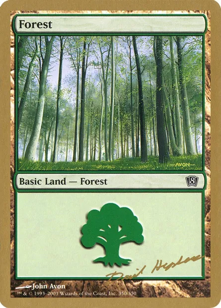 Forêt, carte Magic WC03 dh350 — extension World Championship Decks 2003
