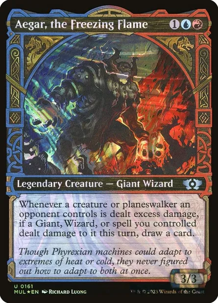 Aegar, the Freezing Flame, Magic card MUL 161 — Multiverse Legends set