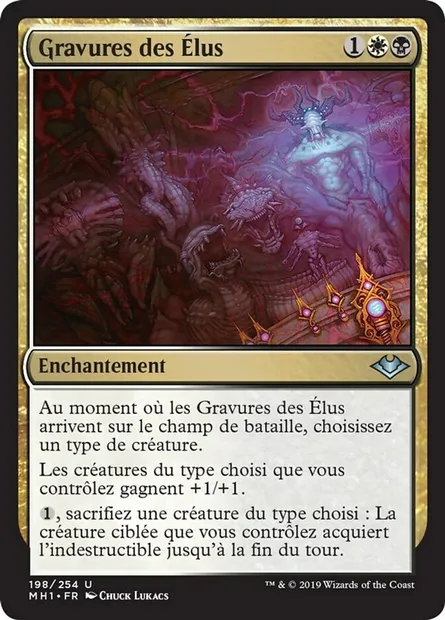 Gravures des Élus, carte Magic MH1 198 — extension Horizons du Modern