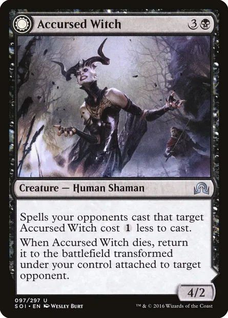 Accursed Witch // Infectious Curse, Magic card SOI 97 — Shadows over Innistrad set