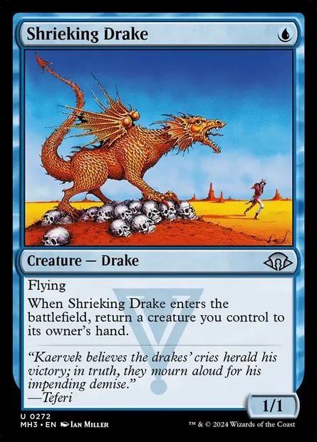 Shrieking Drake, Magic card MH3 272 — Modern Horizons 3 set