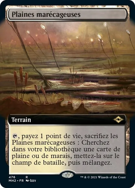 Plaines marécageuses, carte Magic MH2 476 — extension Horizons du Modern 2