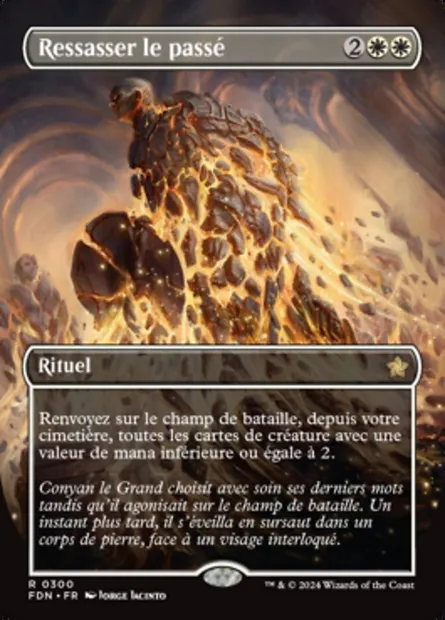 Ressasser le passé, carte Magic FDN 300 — extension Foundations