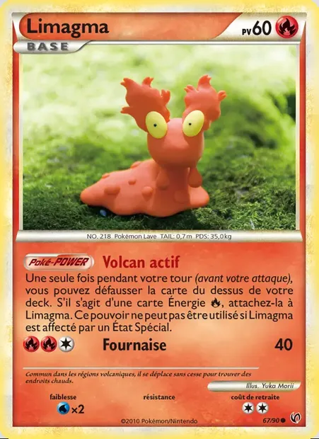 Limagma, carte Pokémon UD 67 — extension Indomptable