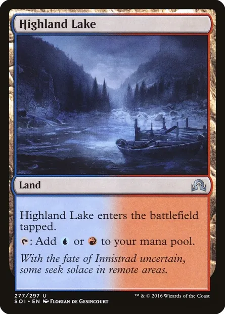 Highland Lake, Magic card SOI 277 — Shadows over Innistrad set